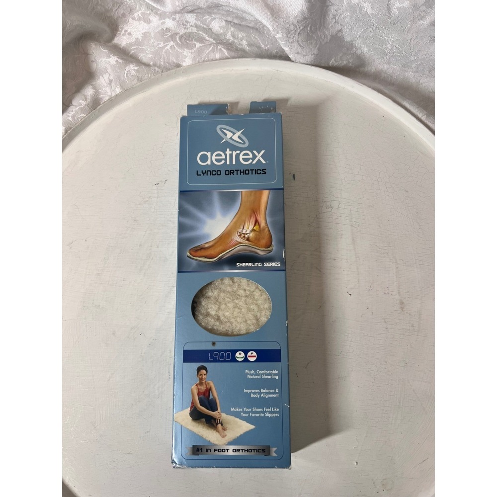 Aetrex Lynco L900 Women 9 Shearling Orthotics Insoles Cupped Neutral Arch Supprt